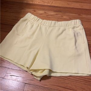 Cute yellow lounge shorts